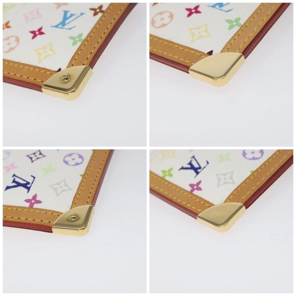 LOUIS VUITTON Monogram Multicolor Pochette Cles Purse White M92655 Auth 116241AM - Picture 16 of 16